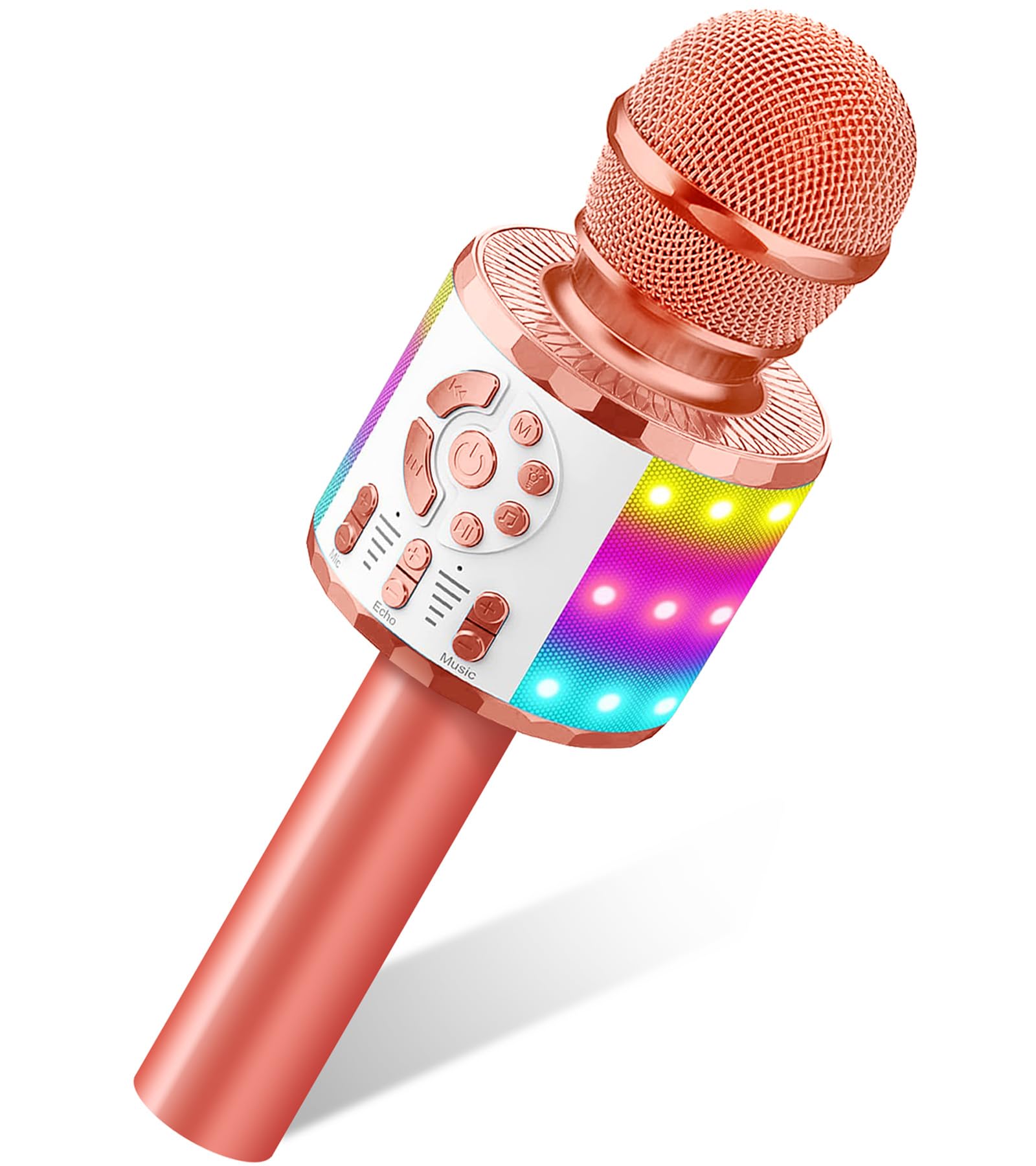 Eppfun SK006 Cassa Bluetooth Portatile Con Luci LED RGB E Supporto Micro SD - Altoparlante Da 5W Con Subwoofer, Regalo Ideale Per Ragazze, Ragazzi E Amici