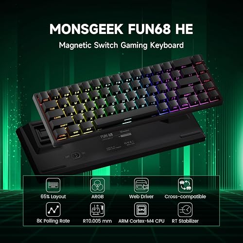 MONSGEEK FUN68 HE Clavier 65% Switch Magnétique Rapid Trigger Filaire - 2