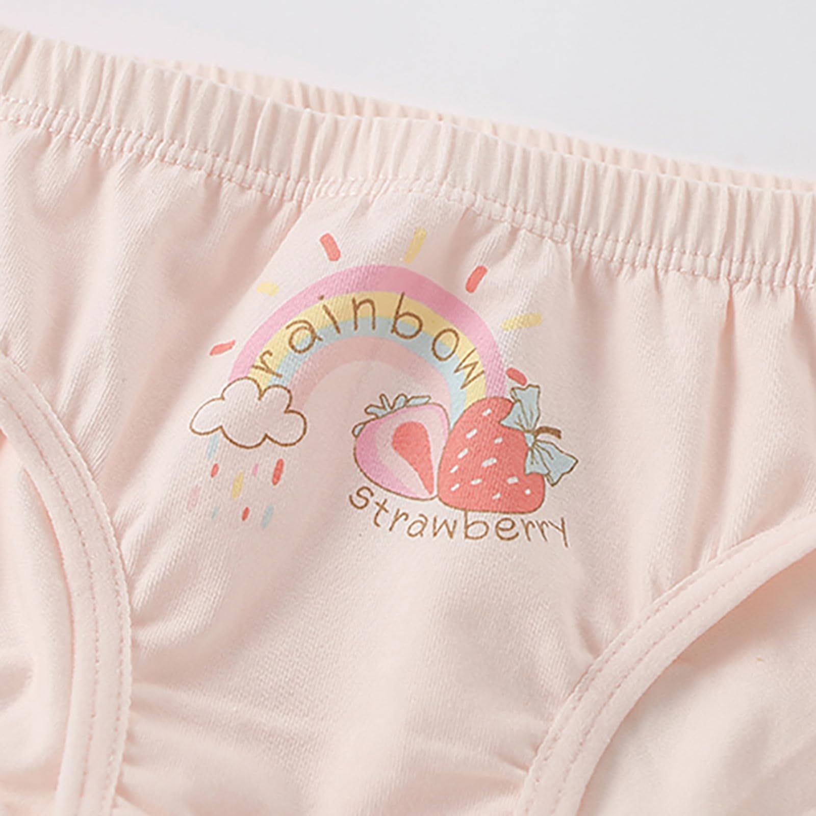 Genérico Bragas Niña 4-12 Años Braguitas Adolescentes Niña Dibujos Animados Panties Cintura Elástica Ligero Ropa Interior Calzoncillos Transpirable Comoda Verano Deportiva