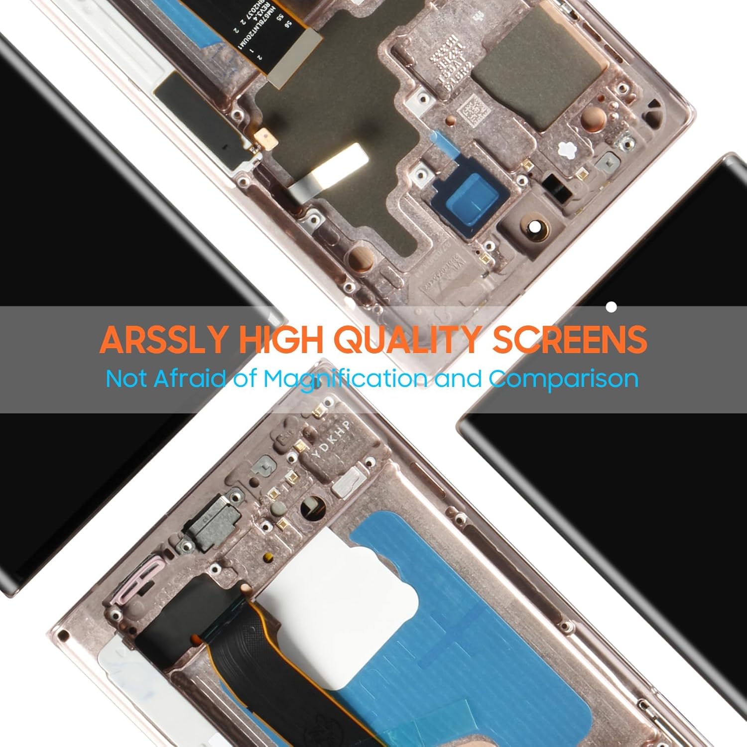 for Samsung Galaxy Note 20 Ultra 5G OLED for Galaxy Note 20 Ultra Screen Replacement Note20 Ultra LCD Display Touch Screen SM-N985F SM-N985F/DS SM-N985F Digitizer Assembly Kits (Bronze with Frame)