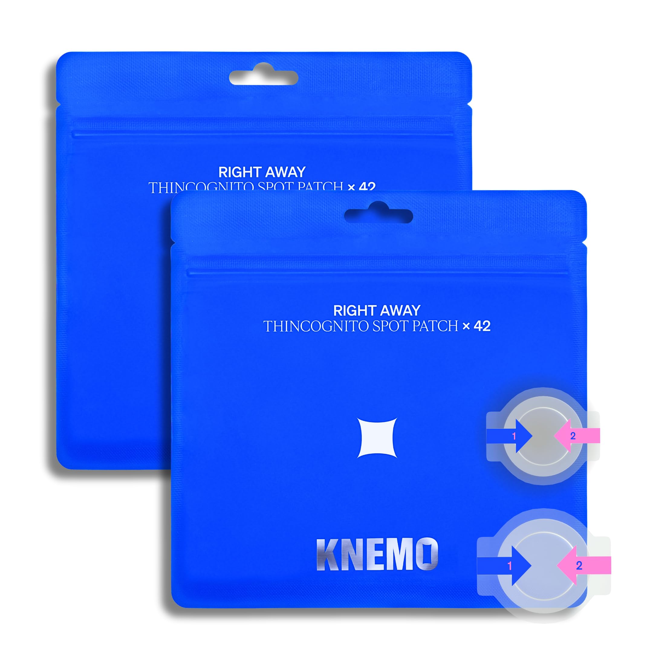 Right Away Thincognito Invisible Spot Patch - Absorbing Hydrocolloid Pimple Patch for Face Blemishes Zits Acne Breakouts Spot