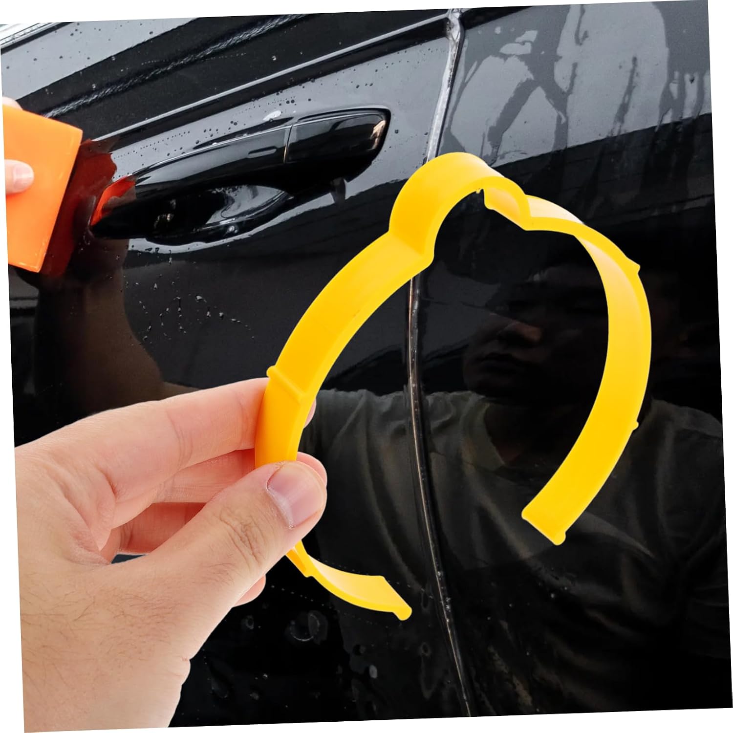 ULTECHNOVO 4pcs Vinyl Film Storage Holder Car Film Roll Holder Tint Clips Grey Vinyl Wrap Organizers Car Roll for DIY Enthusiasts