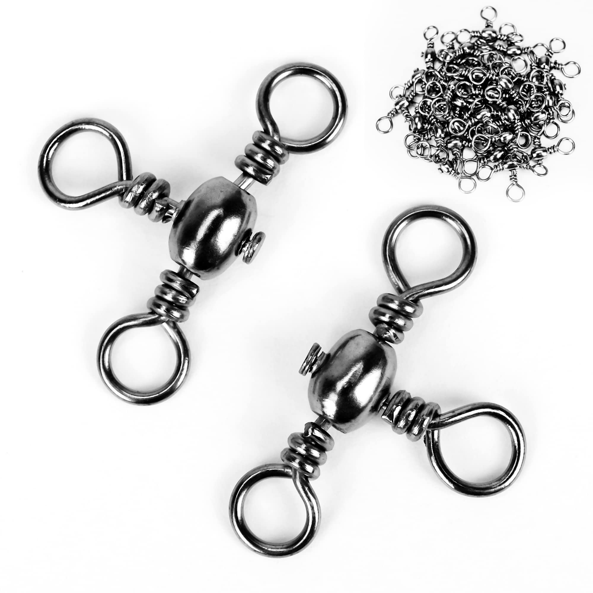 Attacco 3 Vie Girevole Uxcell 40lb Per Pesca: Il Tuo Alleato Per Linee Complesse (60 Pz, Nero!)