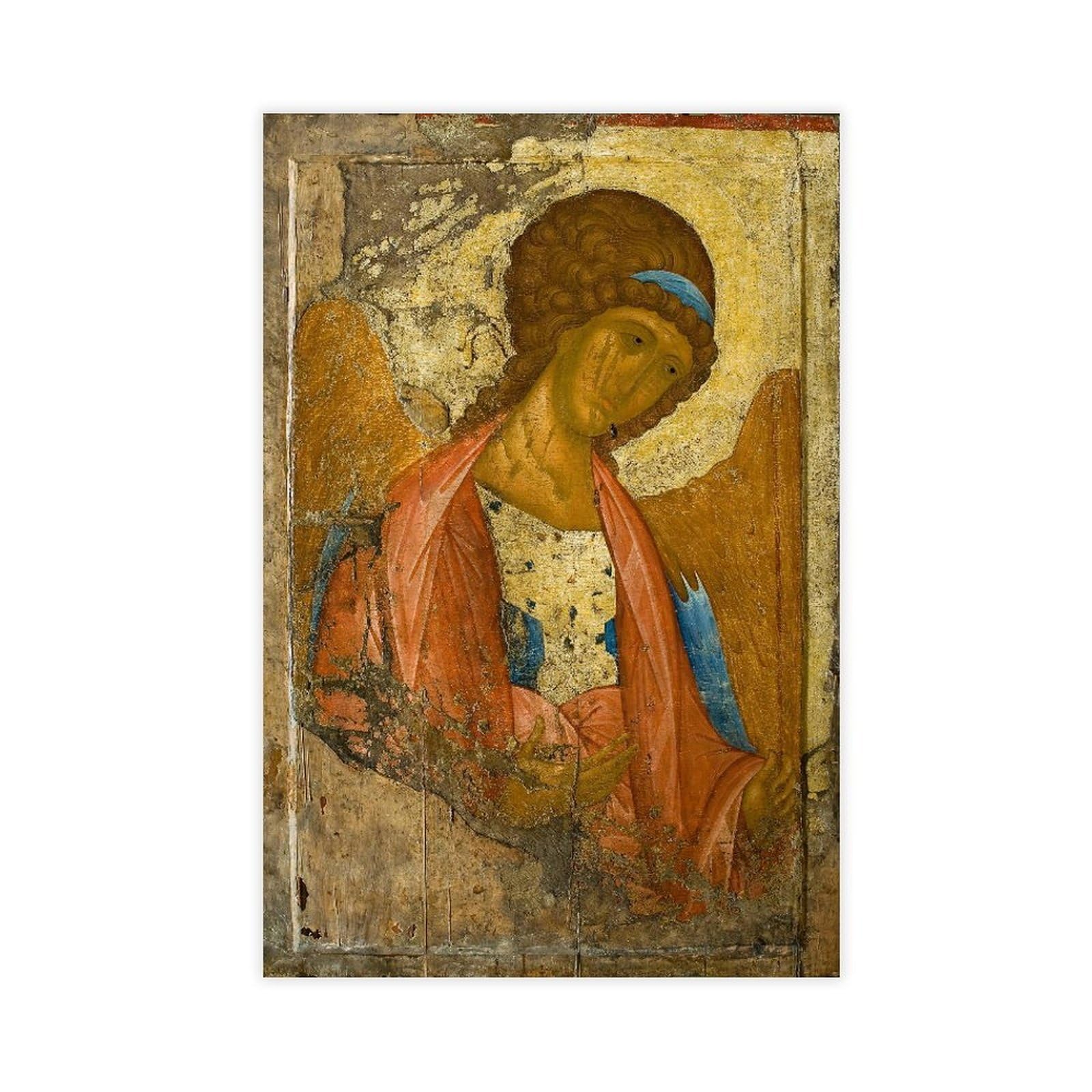 Famous Prints by Andrei Rublev Archangel Michael Poster for Room Aesthetics Canvas Wall Art Poster And Print Unframe 20x30inch