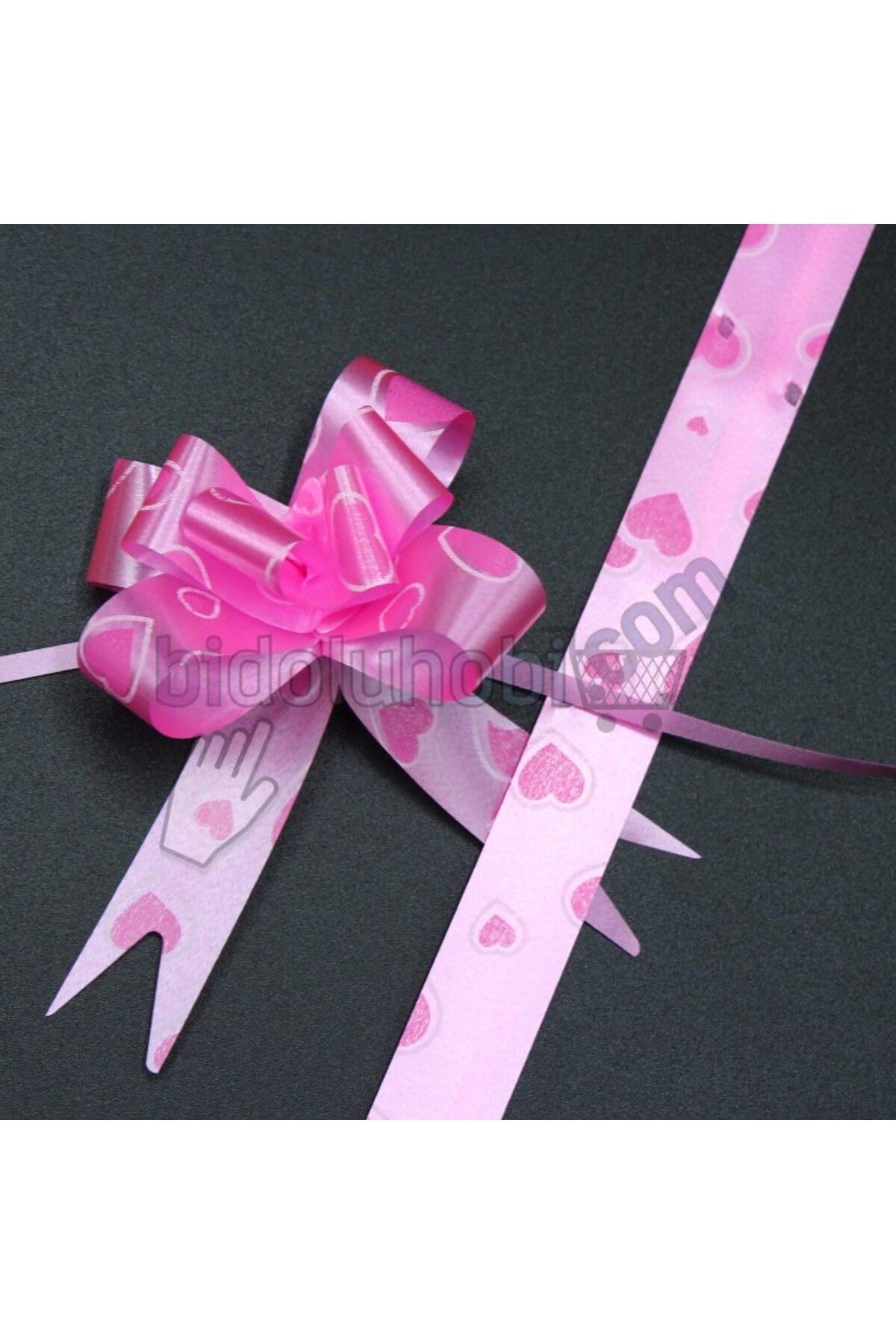 Paket Süsü Pratik Fiyonk 10'lu 35 Cm Pembe