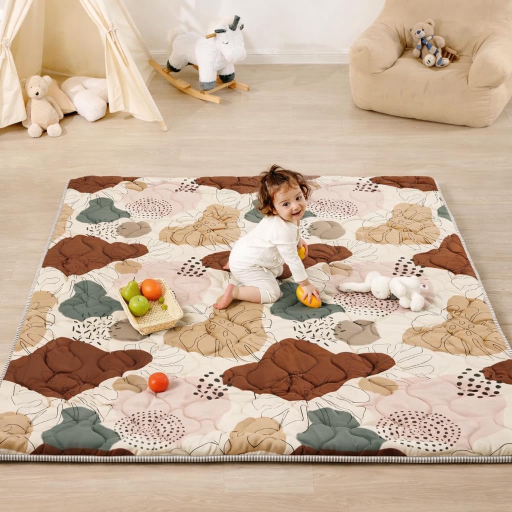 Opvouwbare Baby Kruipmat, Verdikte Baby Kruipdeken 127x127cm