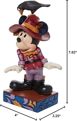 Miniatura 9 de Enesco Jim Shore Disney Traditions Figura de Espantapájaros de Halloween de Mickey Mouse, 7.625 Pulgadas, Multicolor