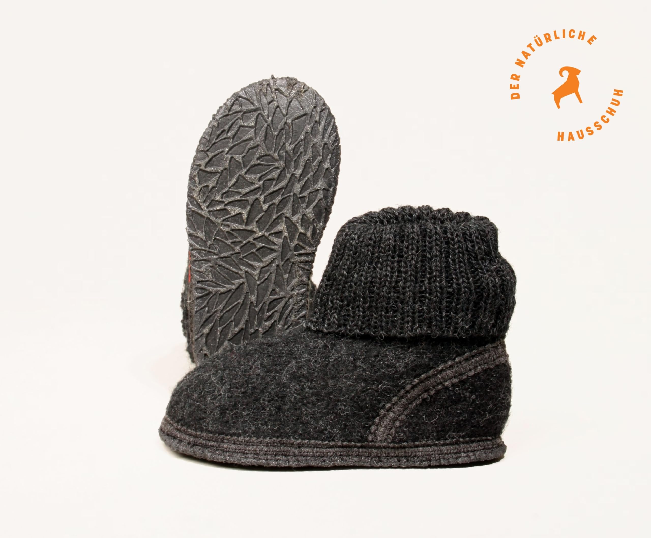 Zapatillas de casa Ötz Kids – Zapatillas altas para niños | De pura lana Schur – Suela antideslizante de fieltro – Perfecto para la guardería