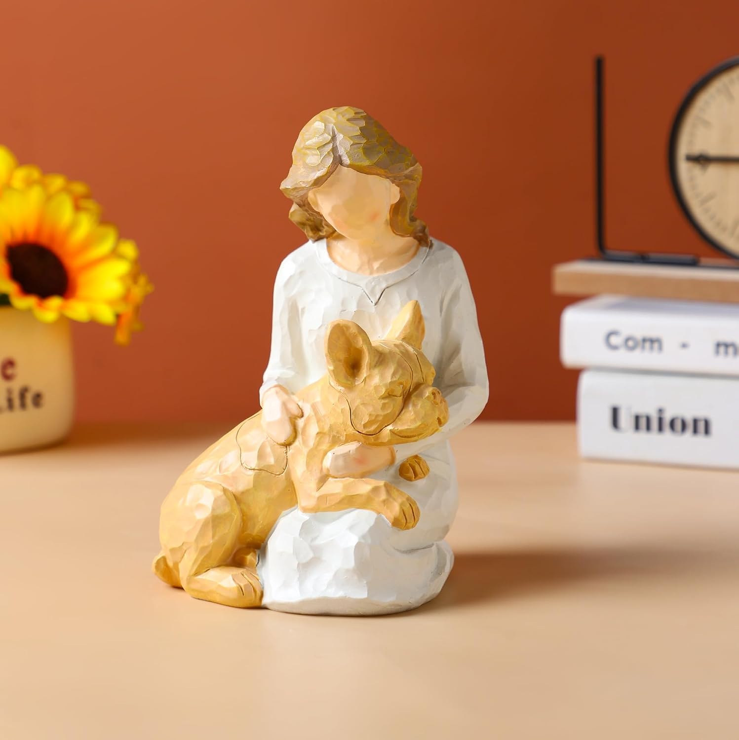 French Bulldog Gifts for Women, Frenchie Mom Figurine, 6 inch, Fawn image 5
