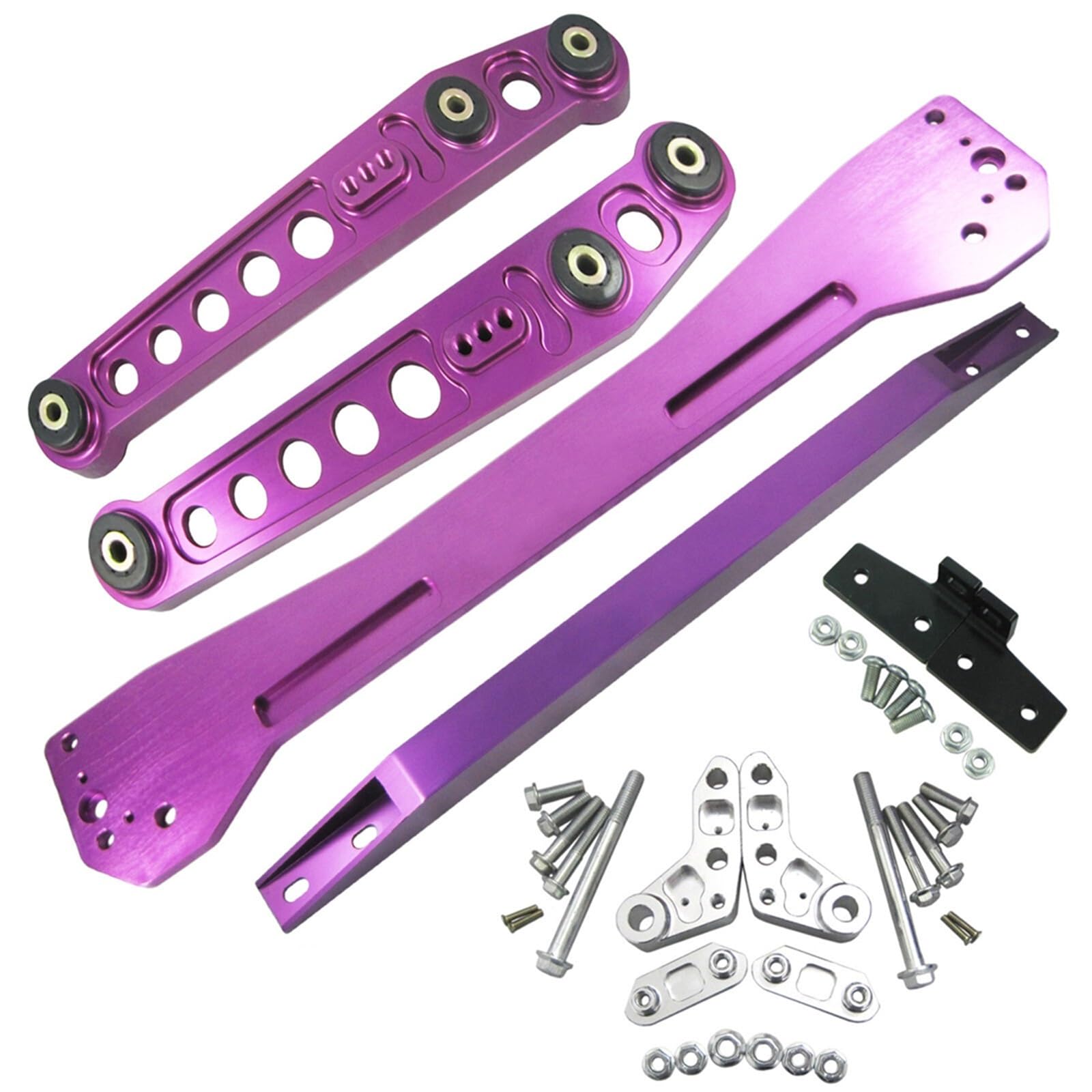 Dghbnp Lsr12-9600Ek-Purple Bushings Fit For Civic Ek 96-00 Rear Subframe Brace Tie Bar Lower Control Arm Complete Kit Bushing Kit(Lsr12-9600Ek-Purple)