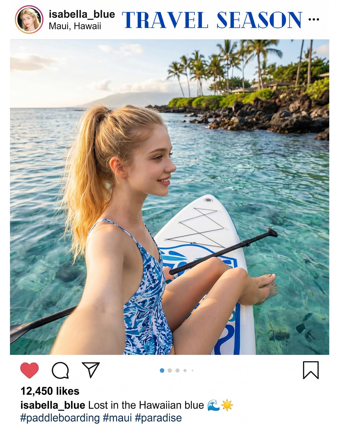 FunWater Sup Gonflable Ultra léger (8 kg) pour Tous Les Niveaux de compétence Tout Inclus avec Planche à pagaie, pagaie réglable, Pompe, Sac à Dos de Voyage ISUP, Laisse, Sac étanche