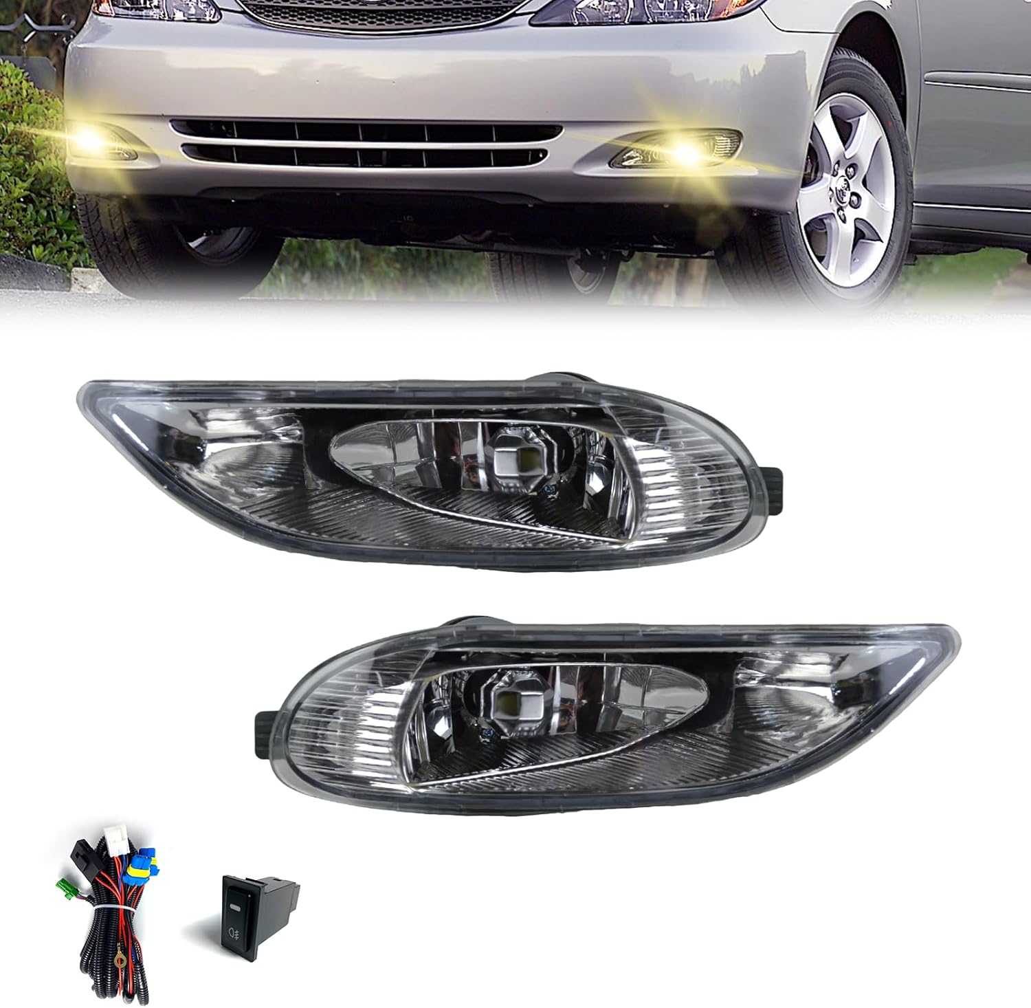 For Toyota Camry 2002-2004 Headlight Driver Side Halogen Clear Lens LE - Foto 6