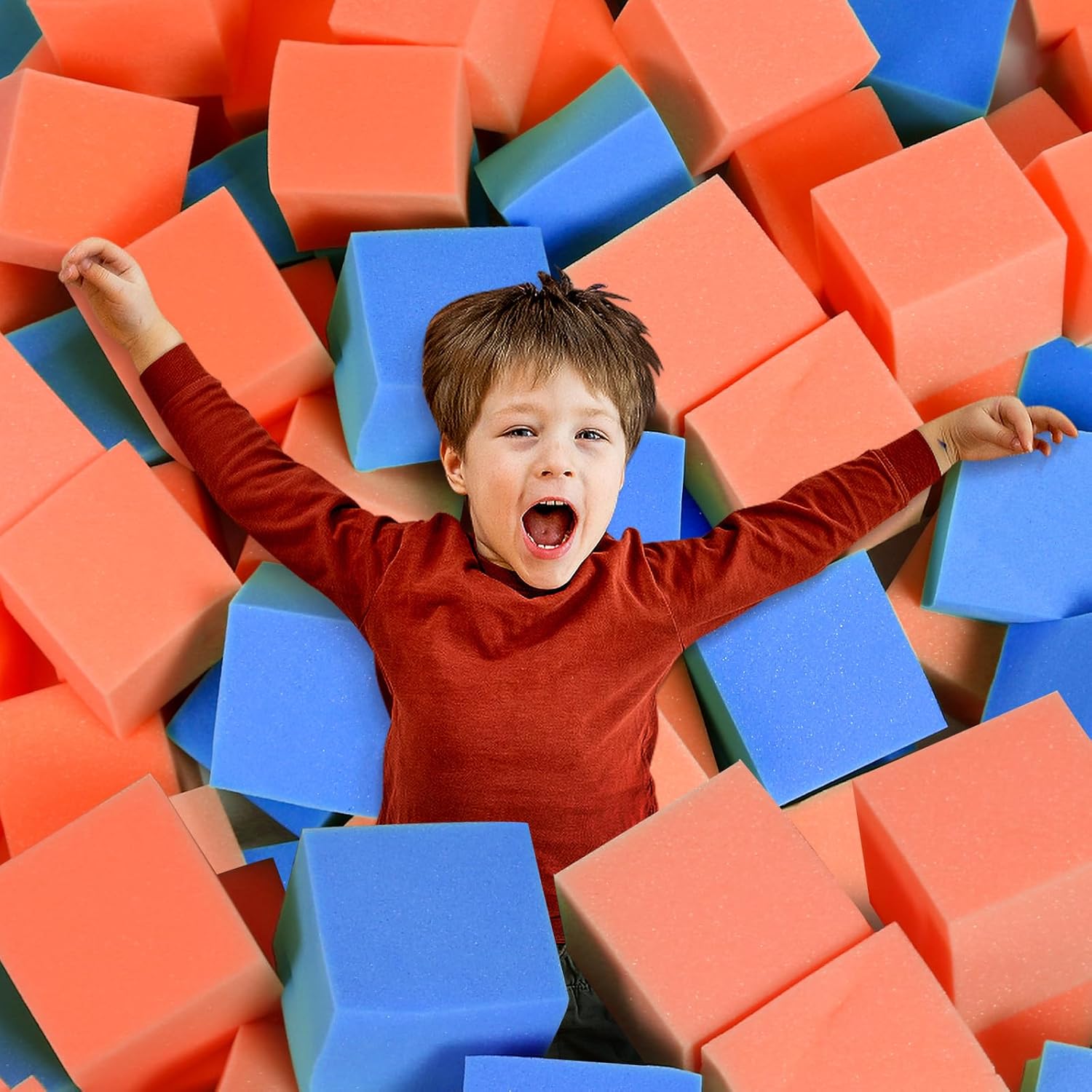 TAYUQEE Foam Pit Blocks, 24PCS 5" x 5" x 5" Foam Pit Cubes