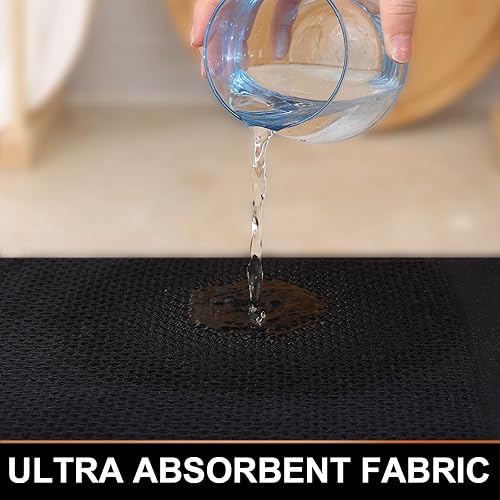 Miniatura 3 de Homaxy Paños de cocina 100% algodón, paquete de 12-12 x 12 pulgadas, tejido de gofre, paños de cocina súper suaves y absorbentes, de secado rápido,