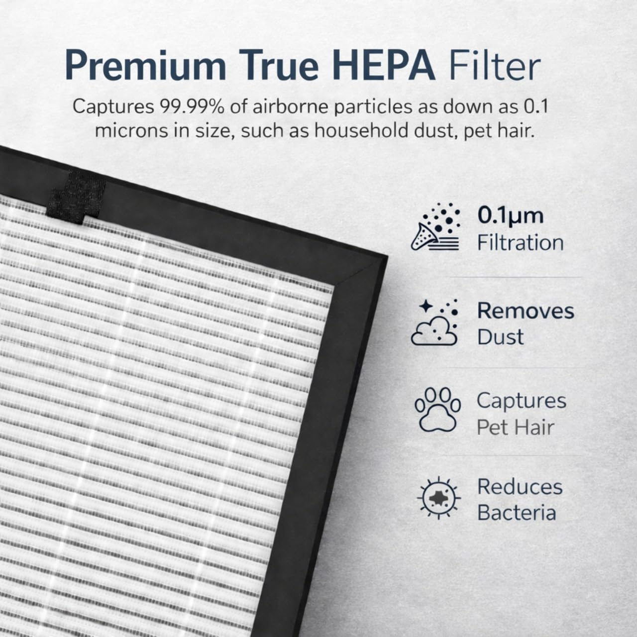 Nispira Puro 400 HEPA Replacement Filter Compatible with Puroair 400 Air Purifier, 3-Stage Filtration with Activated Carbon Filter, 2 Pack - Image 4