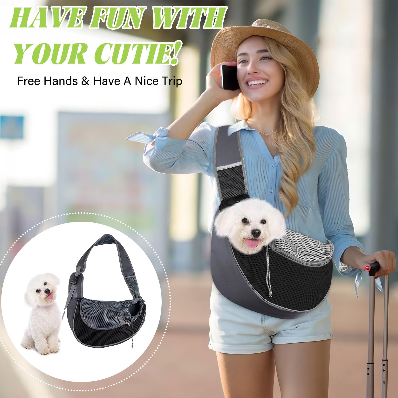 Herbst Hundetragen Accessoires, Sac Staile et Sac à Dos pour Chien Composition Voyage et Extérieur