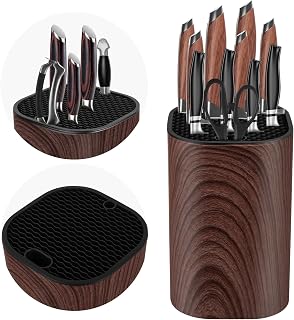 Ninonly Knife Block Without Knives 2 in 1 Detachable Kitchen Knife Holder