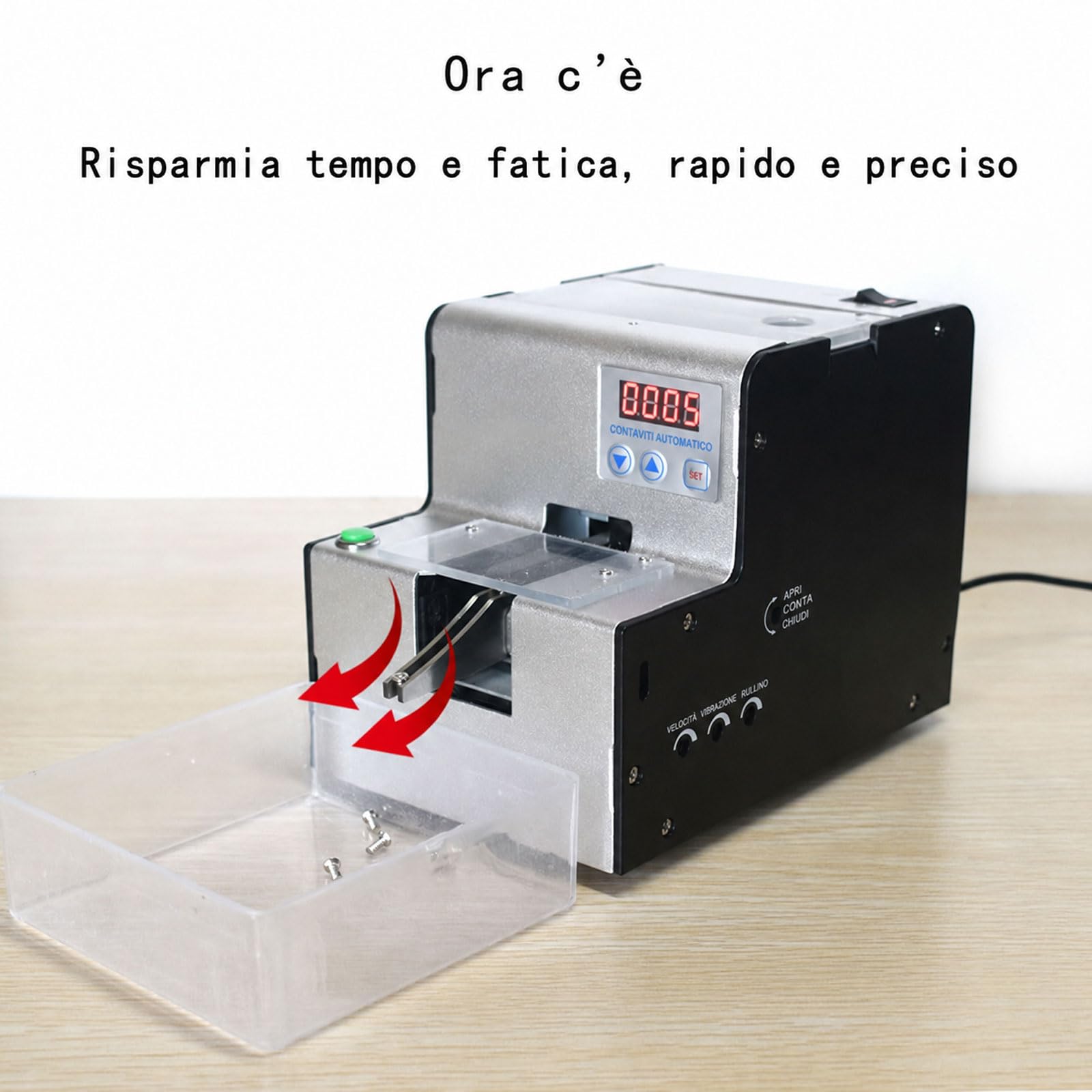 Macchina Contaviti Digitale, Contaviti Automatico, Contaviti Portatile Regolabile Da 1-5 Mm, Impostabile 0-9999, Per Testa Tonda, Testa Piatta, Viti Con Distanziali