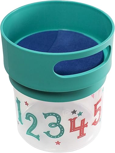 Miniatura 2 de Taza de aperitivos a prueba de derrames, color verde azulado, tarro de 12 onzas, fabricado en los Estados Unidos