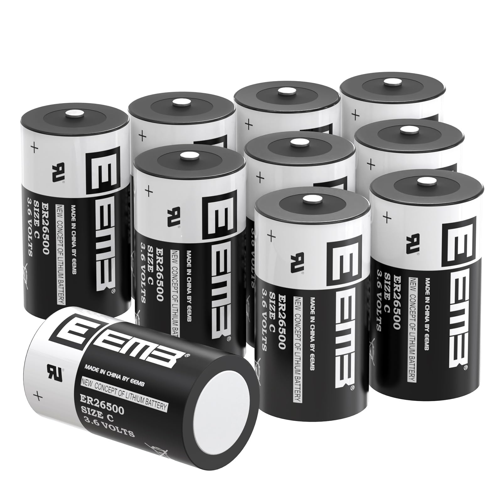 EEMB ER26500 Size C 3,6V Lithium Batterie 9000mAh 10 Stück