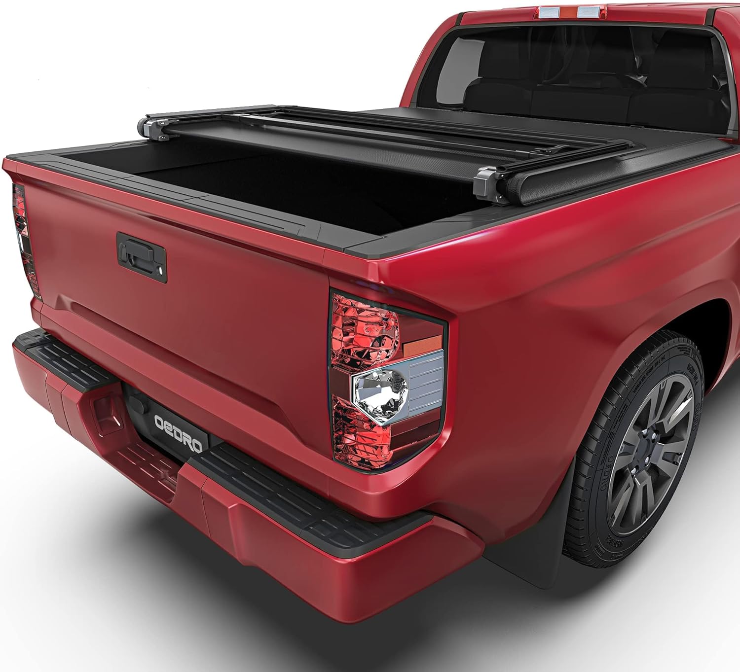 OEDRO Soft Tri-fold Truck Bed Tonneau Cover Compatible with 2022 2023 2024 2025 2026 Toyota Tundra(Excl.Trail) 5.5 ft Bed with Deck Rail System