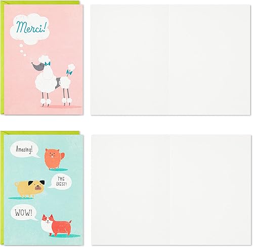 Miniatura 6 de Hallmark Surtido de tarjetas de agradecimiento, coloridas (48 tarjetas con sobres) para graduación, cumpleaños, despedidas de soltera y más