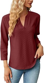 IKFIVQD Womens Long Sleeeve Tops Casual Tops Striped Sweater Round Neck Long Sleeve Knit Top Women's Sweater