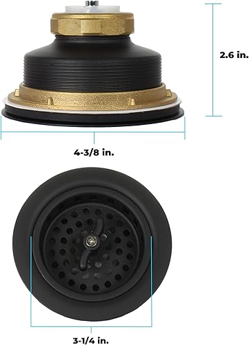 Miniatura 5 de Mr. Scrappy 21-DSB-BK - Colador de cesta para fregadero