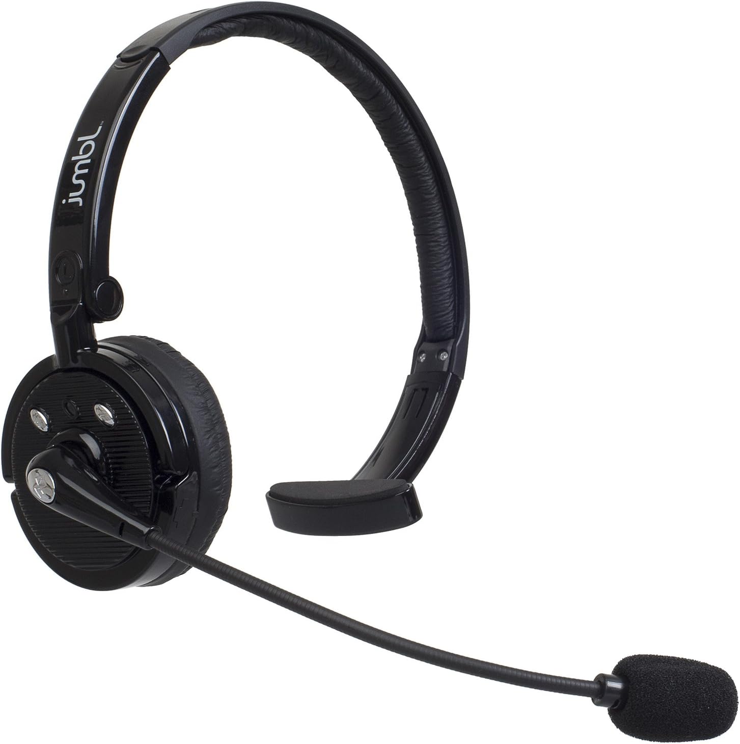 Jumbl BH21 Over the Head Hands Free Truckers Wireless Bluetooth Headset, For Truck Car Drivers, Cell Phones and More,Black