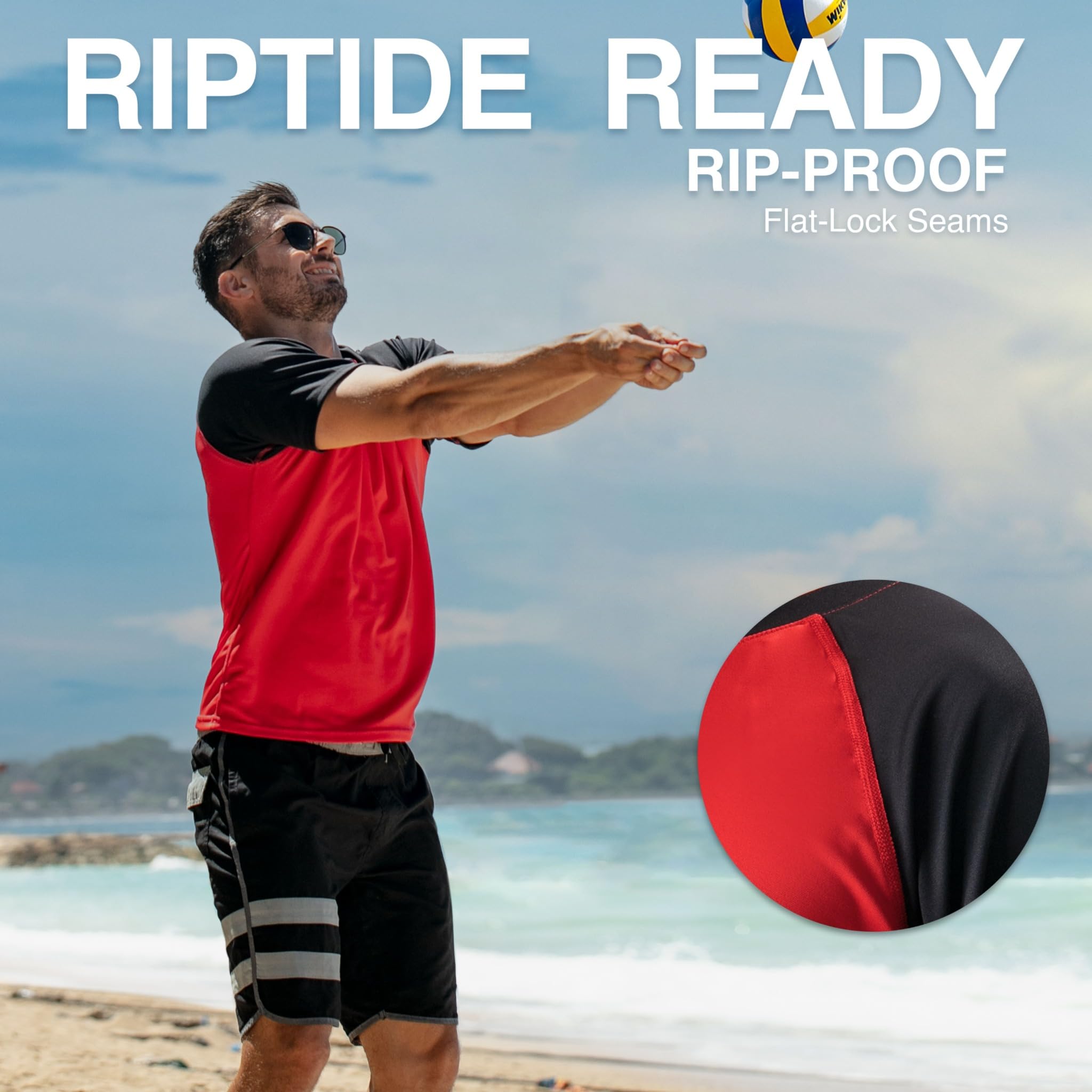 Kanu Surf CB Rashguard UPF 50+ - Camisetas de Natación (Talla Regular Y Extendida) CB (UPF 50+ 50) CB Rashguard UPF 50+ UPF 50+ Camisa de protección de Sarpullido Hombre