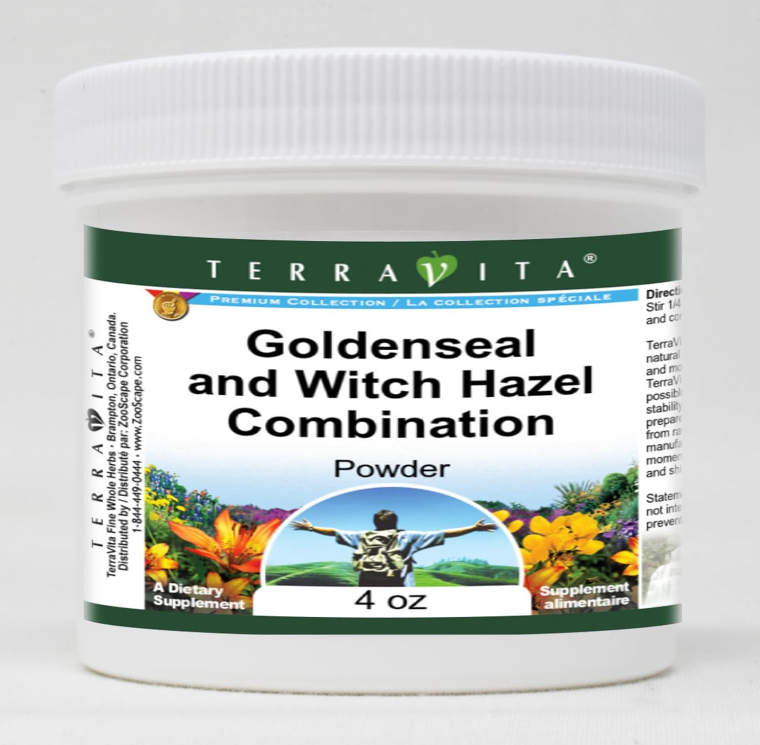 Terravita Goldenseal and Witch Hazel Combination Powder (4 oz, ZIN: 512109) - 3 Pack