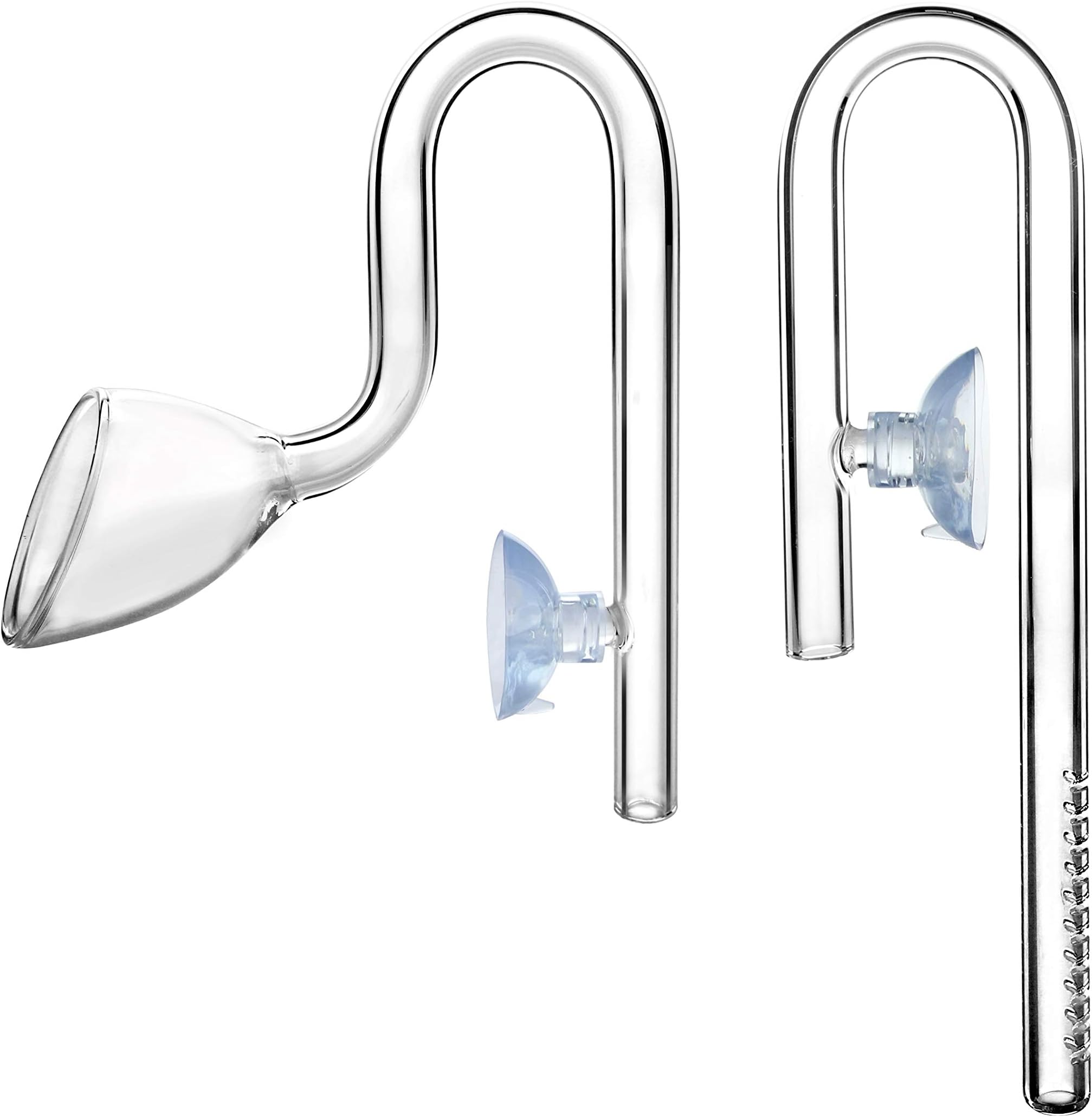 JARDLIGlass Lily Pipe Mini Inflow Outflow Set 10mm for 9/12mm Tubing - Nano Aquarium Planted Tank Aquascaping