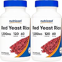 Vista 9 de Nutricost Arroz de levadura roja 1200 mg, 120 cápsulas - 60 porciones, cápsulas vegetales, sin OMG, sin gluten