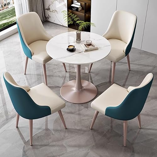 Miniatura 12 de YVYKFZD Office Reception Room Club Table, Round Conference Table, Small Coffee Table Kitchen Dining Table Set, Simple Conference Room Table and