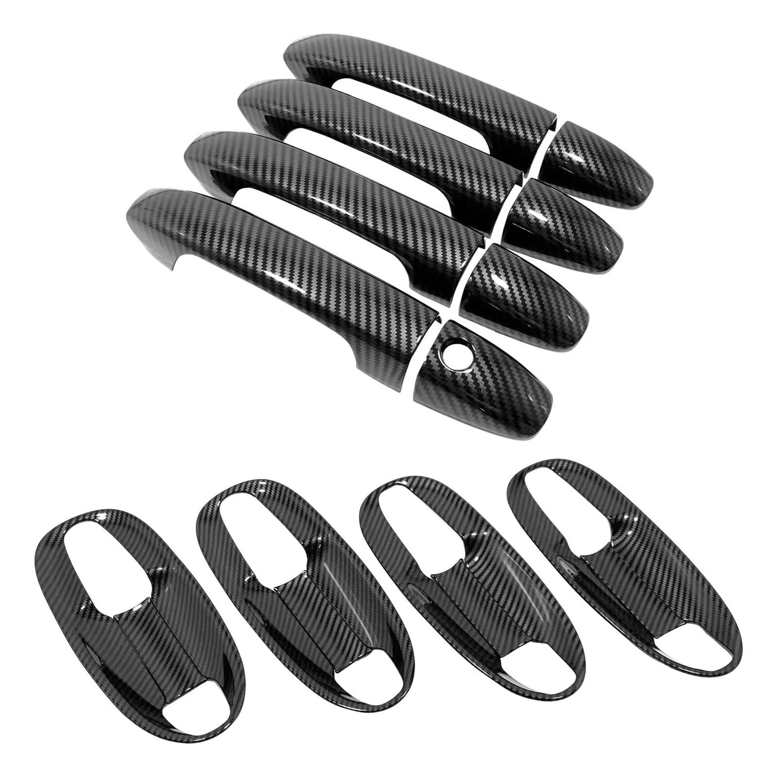 CAVINBDZ for Mercedes for Benz for Vito V-Class W447 W447 2014-2024 LHD Car Handle Bowl Cover (Carbon A)