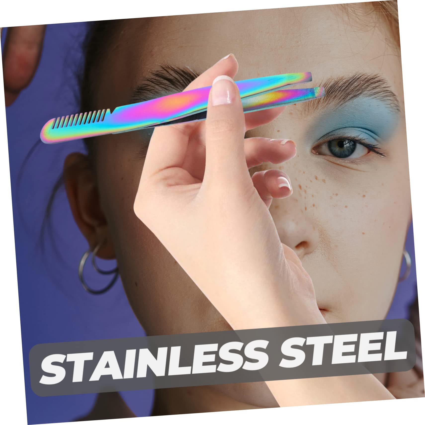 FRCOLOR 5 Set Di Pinzette Per Sopracciglia Da Donna Strumento Di Bellezza Portatile Per Viaggi 4 Pezzi * 5