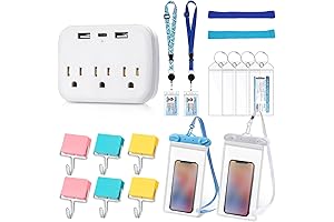 Amazing 11pcs Cruise Essentials & Carnival Accessories Kit for Trips