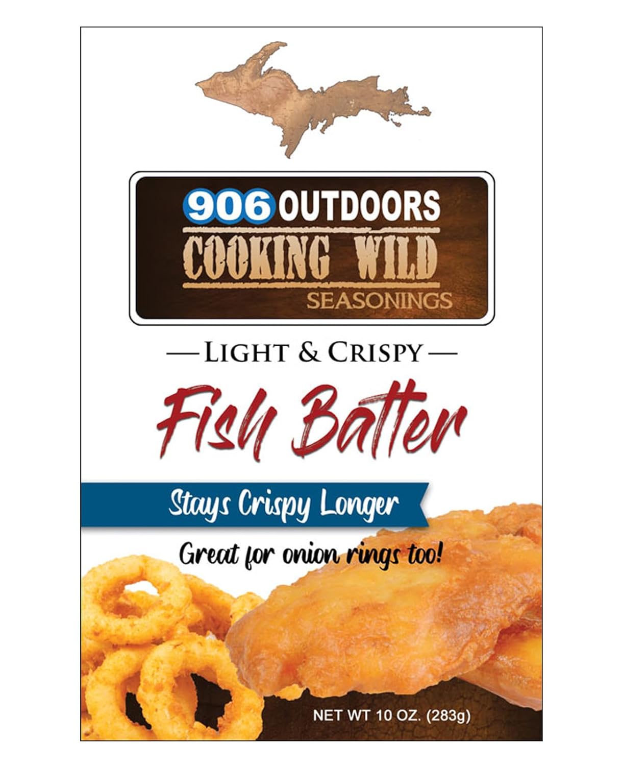 Cooking Wild Seasonings Light and Crispy Fish Batter, 10 ounce Pouch, Great for Onion Rings too product image