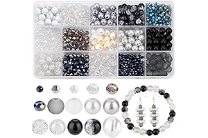 Pandahall 400PCS 15 Colors Glass Beads for Jewelry Making