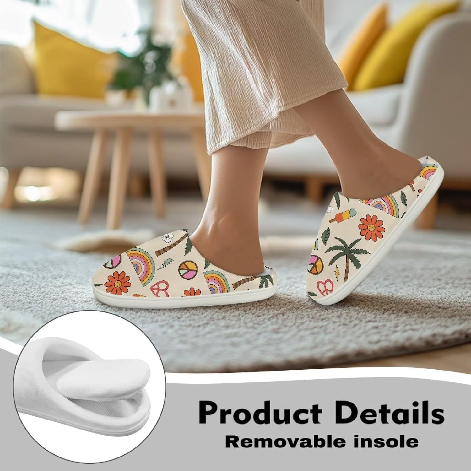 Cotton Slippers Fuzzy Warm Cozy Slippers Non Slip House Slippers For Indoor Outdoor Customized Cotton Slippers House Slippers