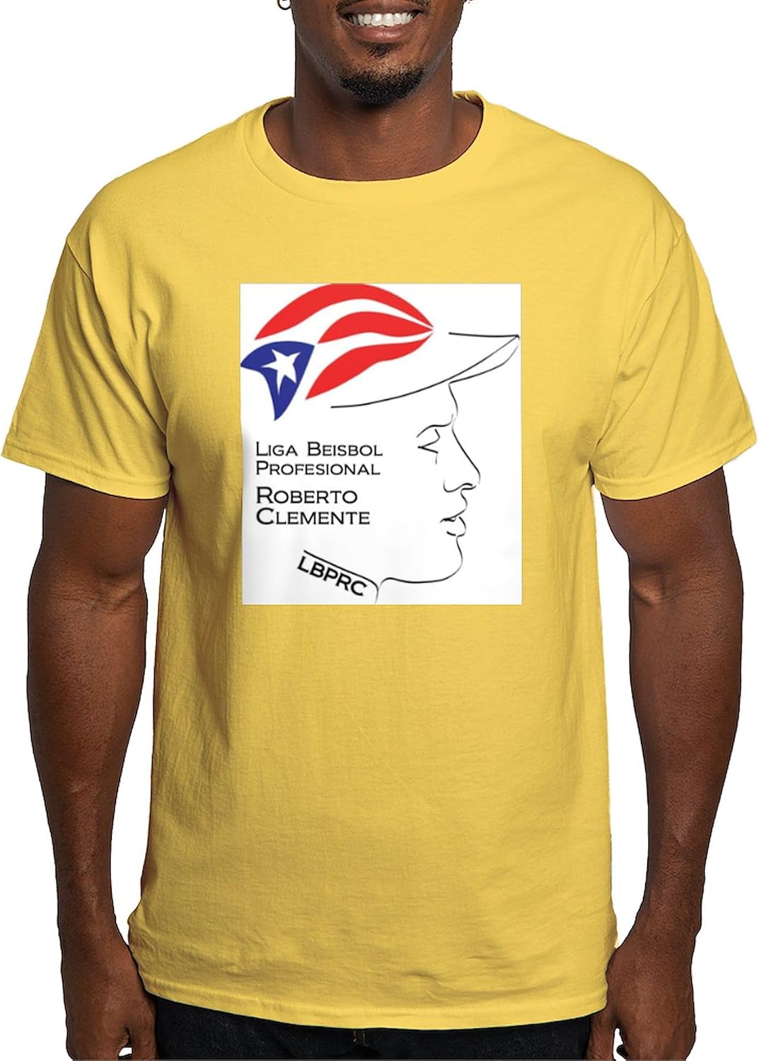 CafePress Liga Beisbol Profesional Roberto Clemente 2 T Shir Men's 100% Cotton, Classic Graphic White T-Shirt
