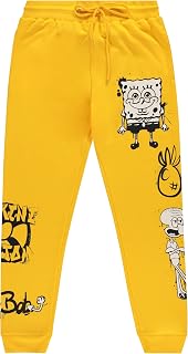 Mens Spongebob Squarepants Sweatpants - Spongebob Squarepants Mens Fleece Jogger Sweatpants - Spongebob, Patrick, Squidward