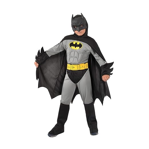 Ciao- Batman disfraz l'enfant original DC Comics avec des muscles acolchados