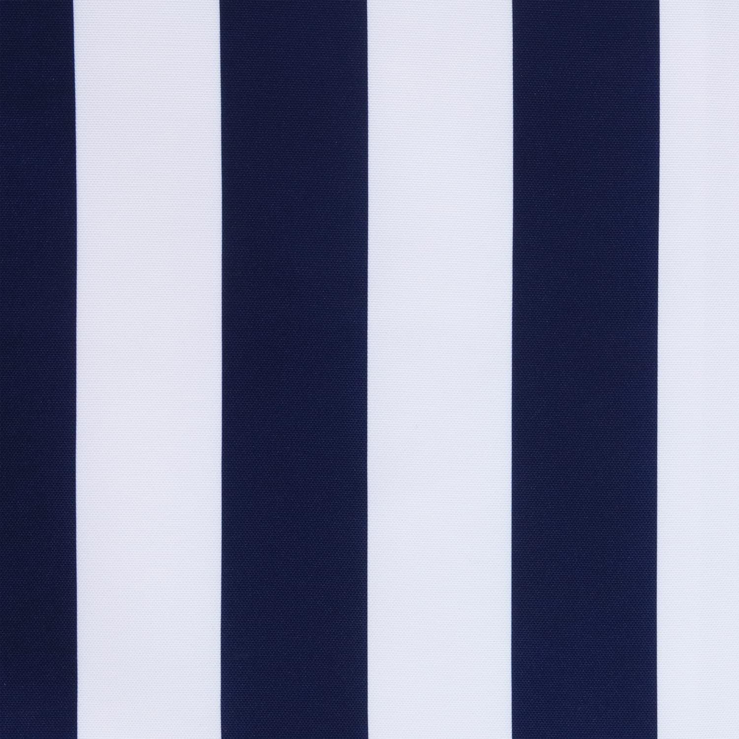 Outdoor décor Coastal Stripe Grommet Curtain Panel Window Dressing 50 x 108 in Navy