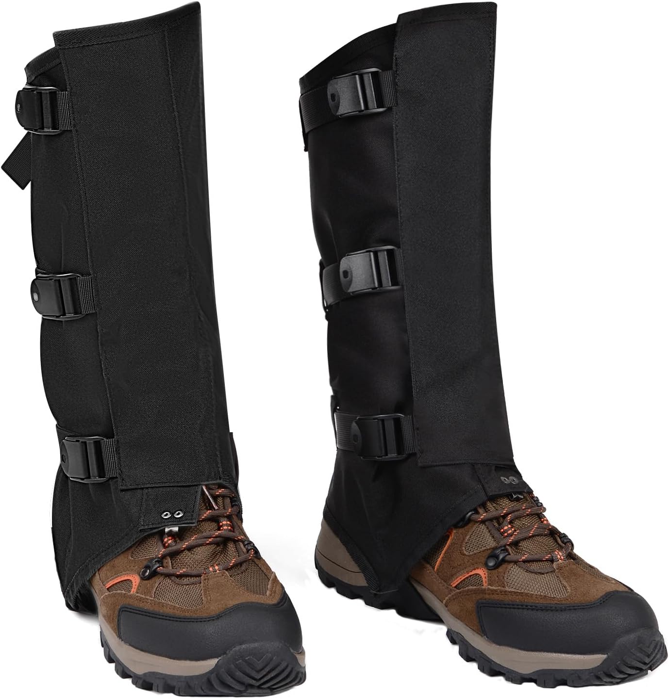 Hikeen Leg Gaiters for Hiking, Boot Gaiters for Men & Women 1000D Nylon Waterproof Gaiters for Hunting, Shovel Snow, Snowshoeing
