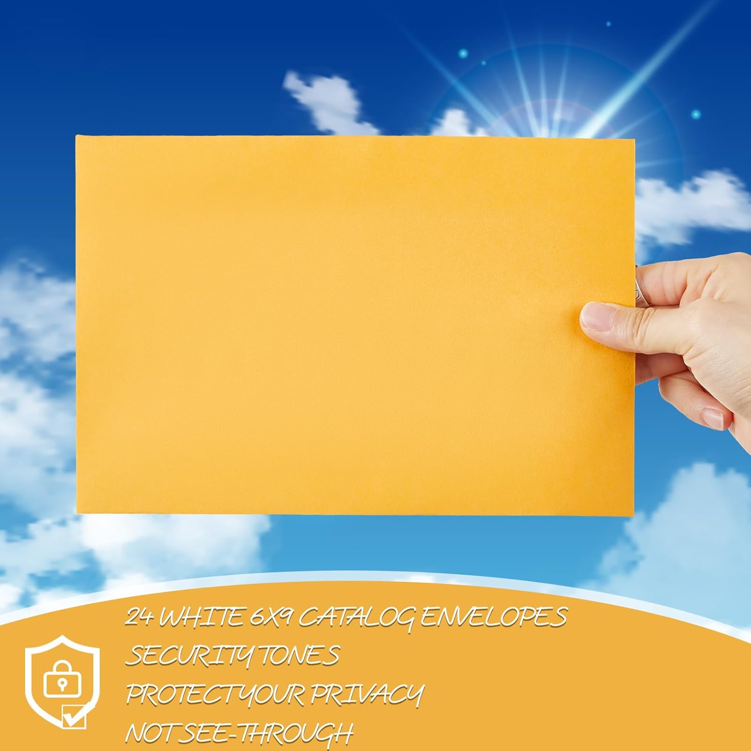 Fuutreo 500 Counts 6 x 9 Inch Brown Envelopes Self Adhesive Security Catalog Mailing Envelopes with Adhesive for Mailing Storage Organizing Home Office