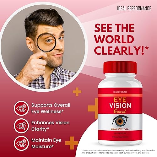 Miniatura 4 de Eye Vision Guard - Cápsulas de suplementos para la salud ocular, píldoras de vitaminas oficiales para la visión ocular, máxima fuerza, todo natural,