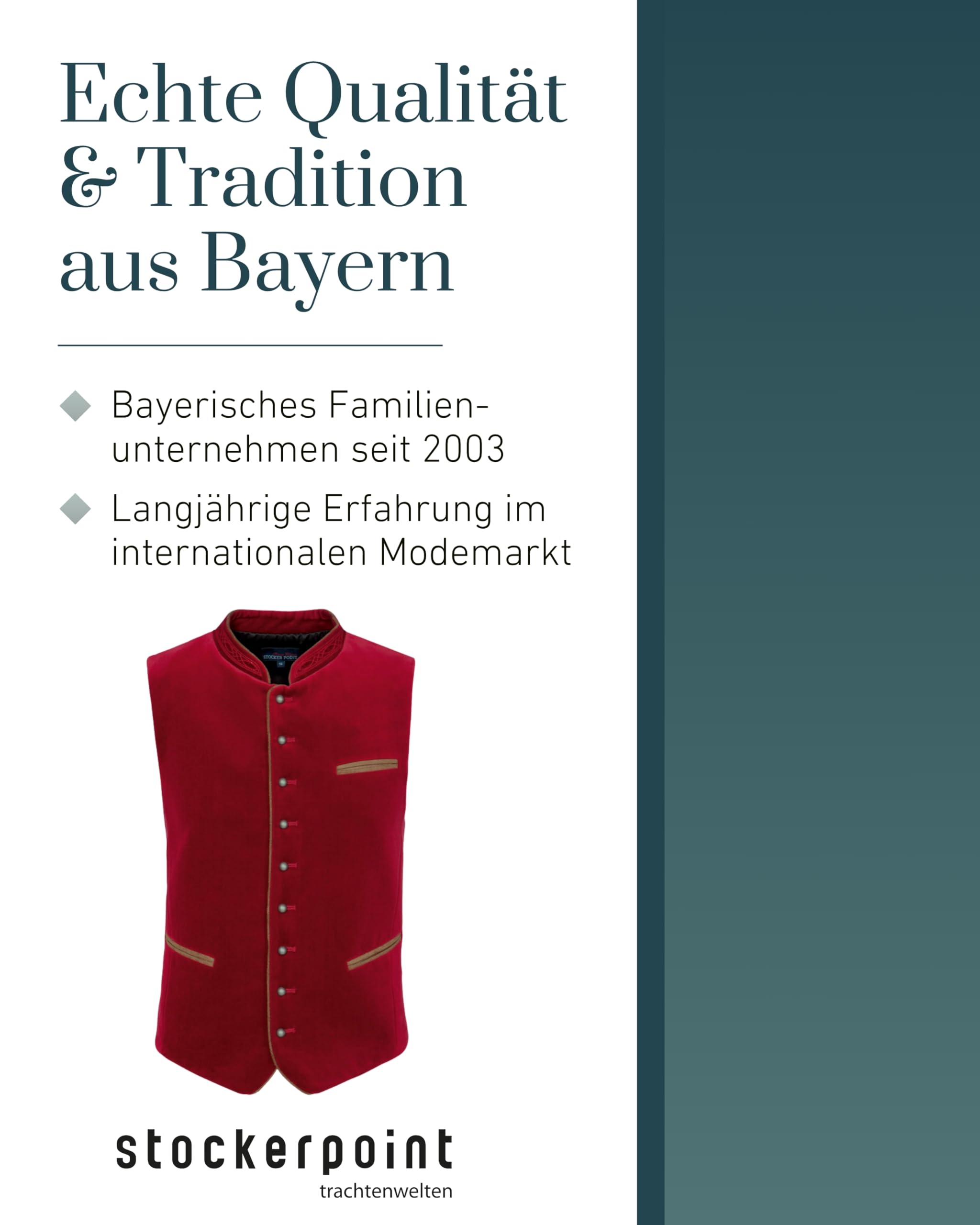 Stockerpoint Herren Trachtenweste Ricardo – Bild 6