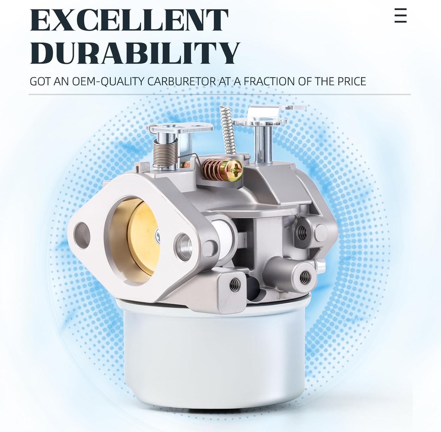 Carburetor Compatible with Tecumseh HMSK80 HMSK90 HMSK100 LH318SA LH358SA Snow Blower Thrower 8HP 9HP 10HP Engine Carb for Tecumseh 640054 640349 640052 640054 640349 Snowblower