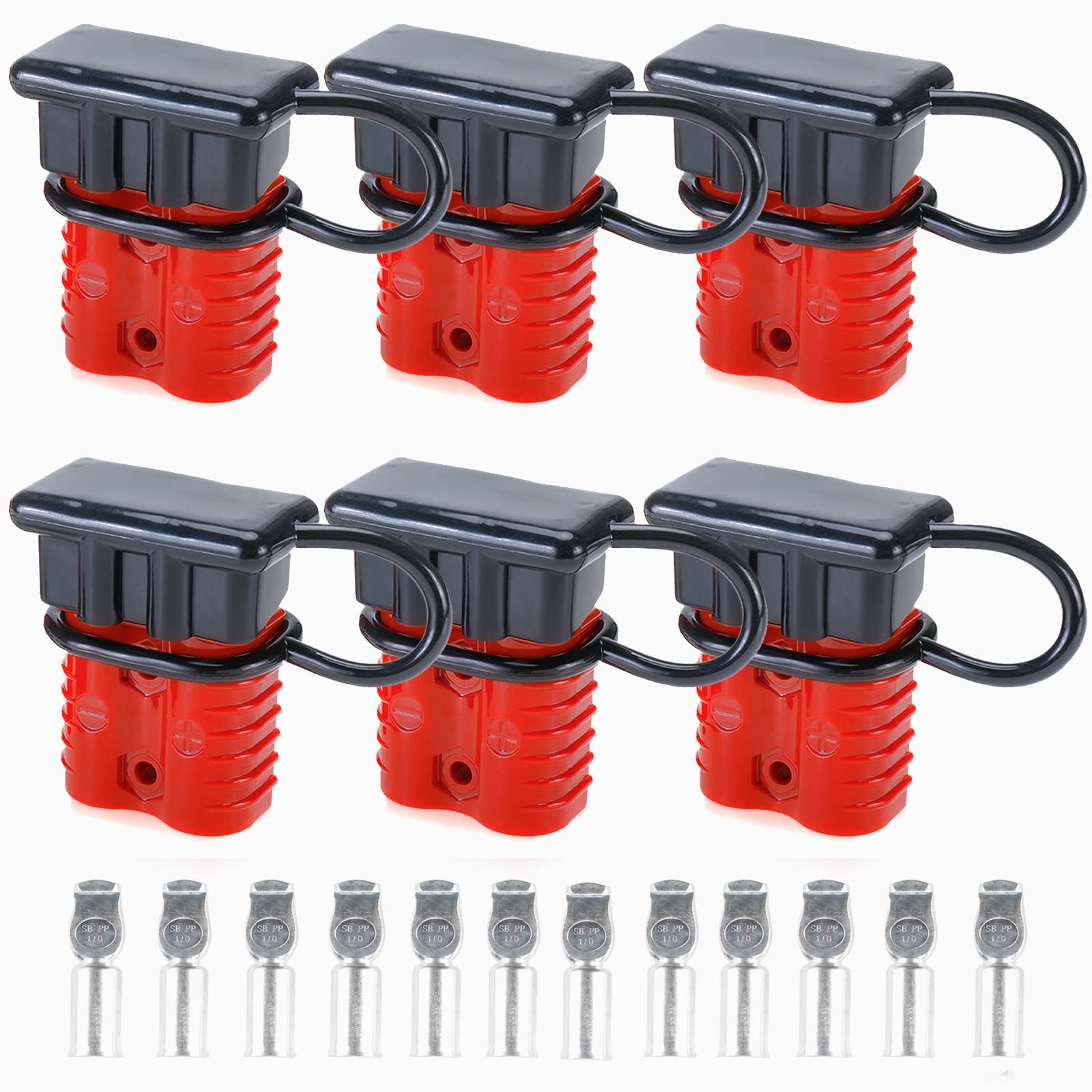 weideer 4 Pack 2-4 Gauge 12V to 36V Battery Quick Connect/Disconnect 175A Wire